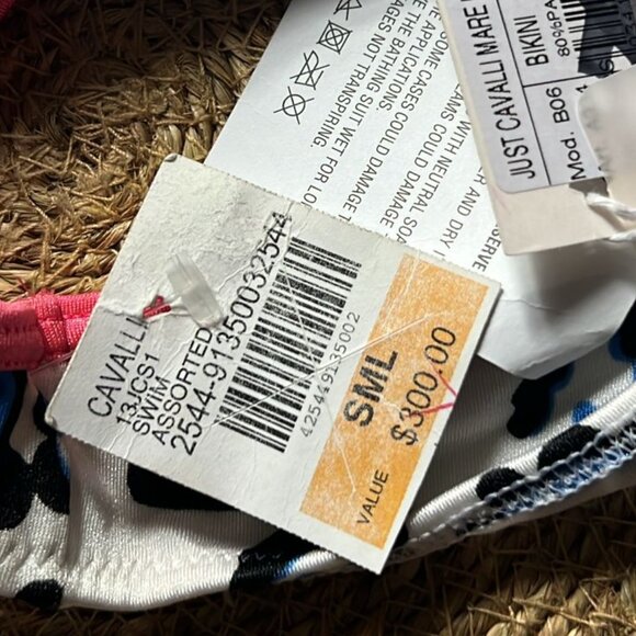 $300 JUST CAVALLI  swimsuit beachwear size 42 Italy , 6 Us - Picture 6 of 13